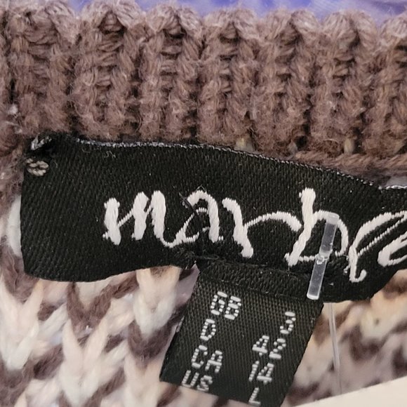 Marble Cotton Blend Crewneck Sweater - Picture 11 of 13